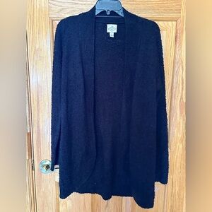 St. John's Bay Women’s Size Small Black Cardigan Sweater NWOT